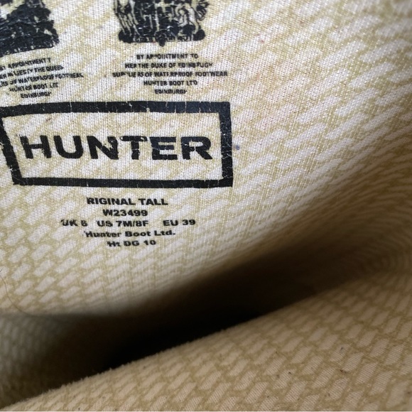 Hunter Tall Red Rain Boots with buckles - Picture 9 of 10